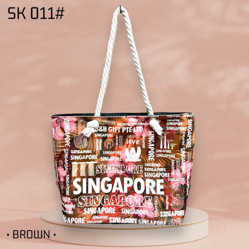 Singapore Canvas Tote Bag Singapore Souvenir
