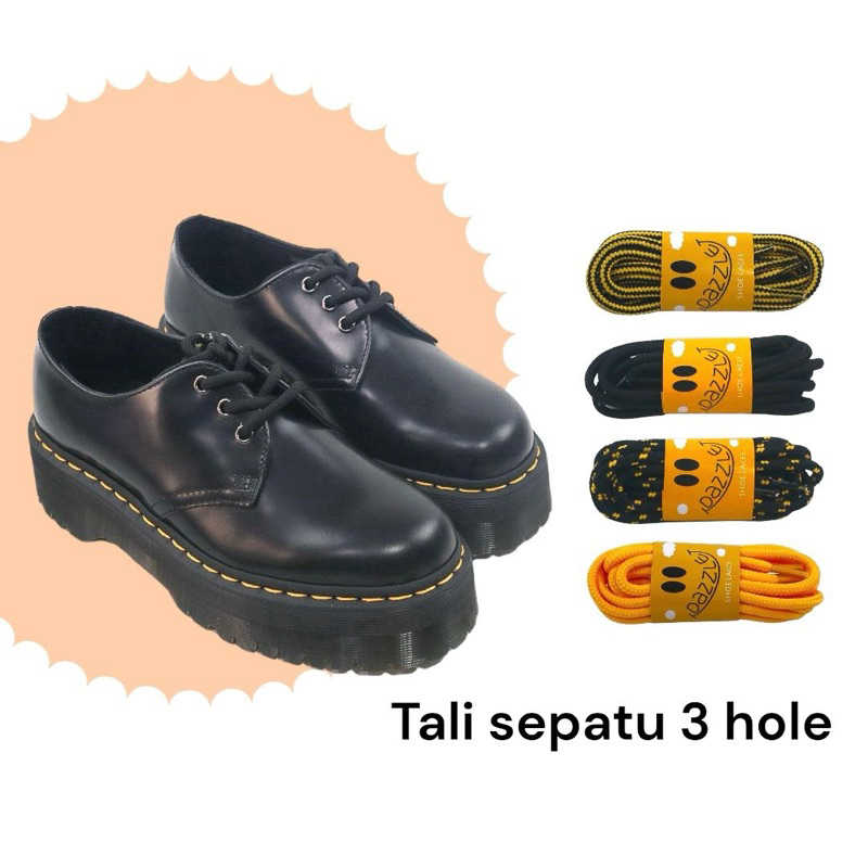 Dr Martens 3 hole shoelaces - 1461 Laces docmart 3 hole eye Laces | Shopee  Philippines
