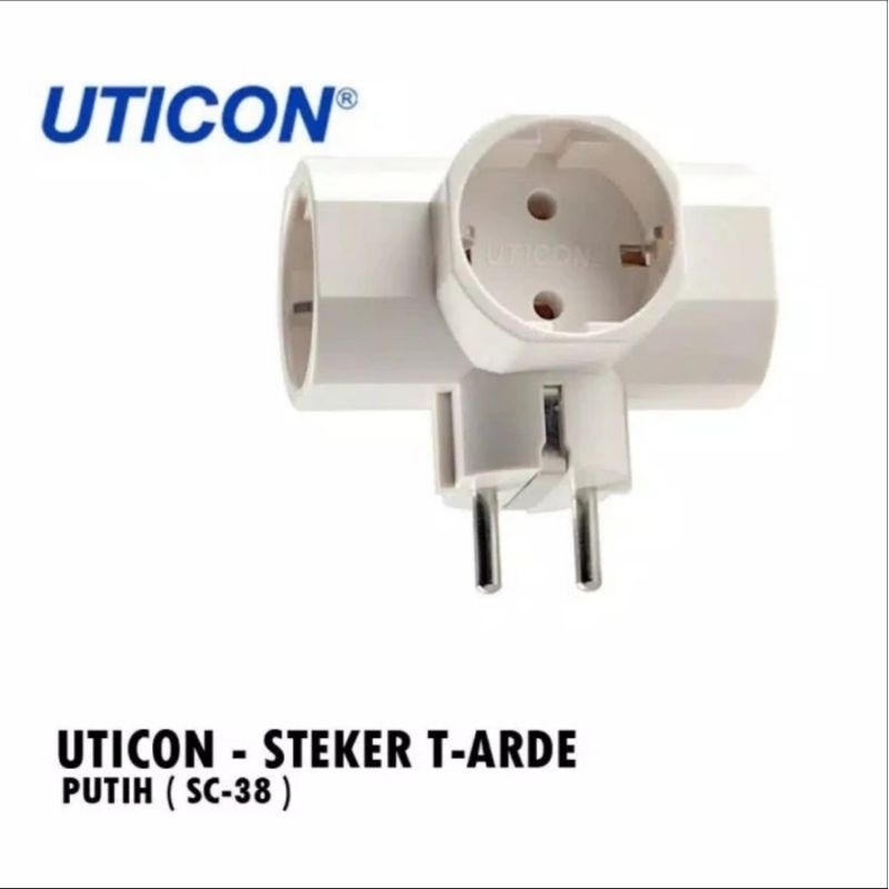 UTICON SNI ORIGINAL 3-Prong Grounding Plug | Shopee Philippines