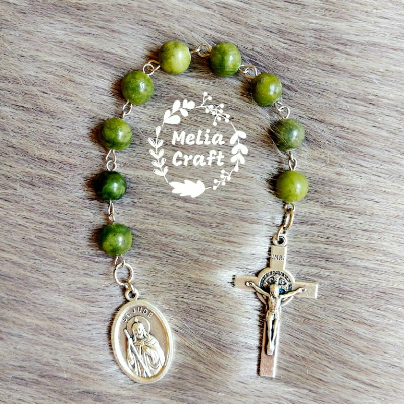 Bracelet / Rosary Prayer Caplet St Jude / St Yudas Tadeus - Includes ...