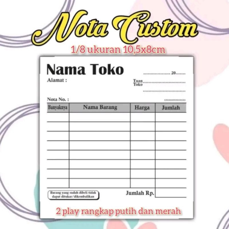 MERAH PUTIH Custom Print Note Book 1 Rim 2 play Double White And Red ...