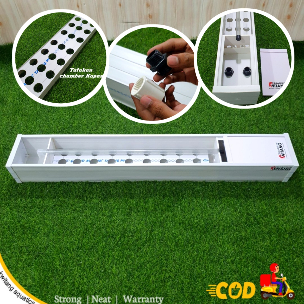 100Cm Wet Dry System Aquarium Gutter Filter / Top Wet Dry Gutter Filter ...