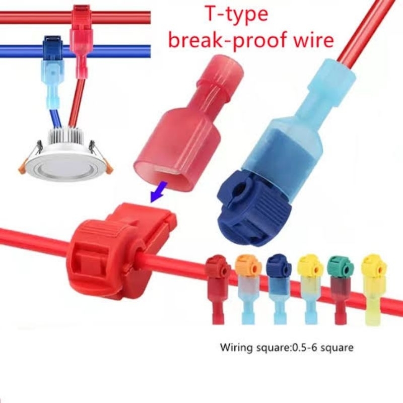 T Jumper Cable Connector T Terminal Clip Cable Connection | Shopee ...