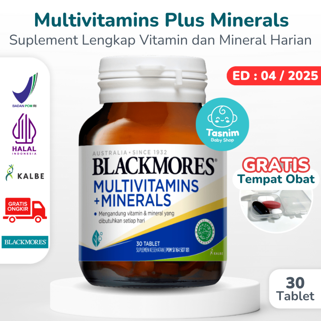 Tbs Blackmores Multivitamins Plus Minerals Tabs Kalbe 30 Tablets