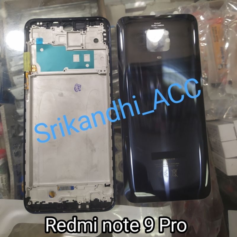Cessing hausing full set lcd frame Xiaomi Redmi note 9 Pro Backdor ...
