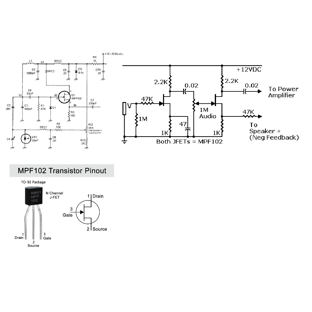 Mpf102 MP F102 MPF 102 N-Channel RF Amplifier JFET Transistor | Shopee ...