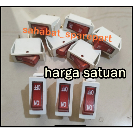TOMBOL On OFF BUTTON SWITCH MODEL 2 FOOT FLAT BOX | Shopee Philippines