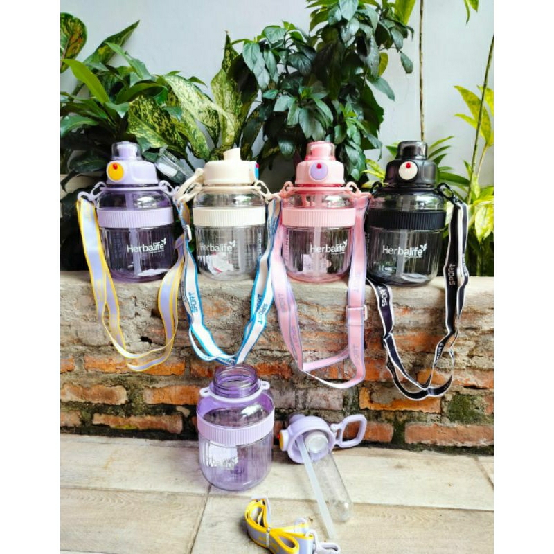 Drinking Bottle infused Complete Long Rope New logo hlf 1200ML | Shopee ...