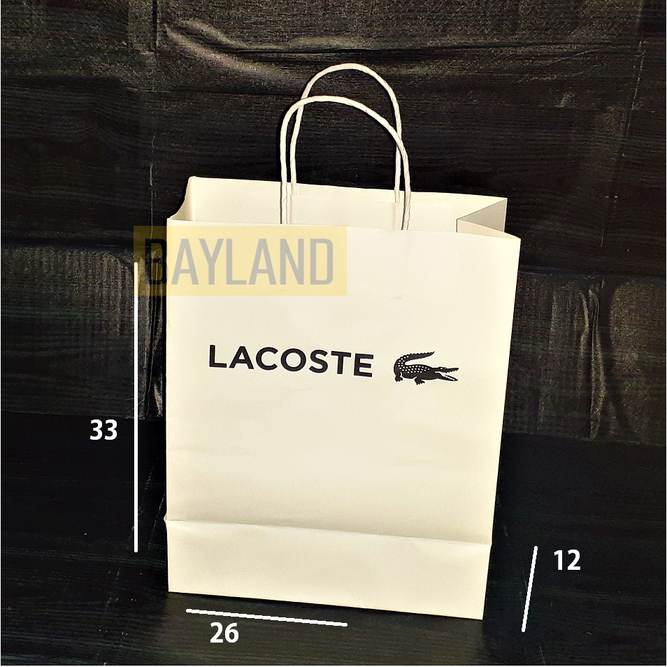 Lacoste paper bag hotsell