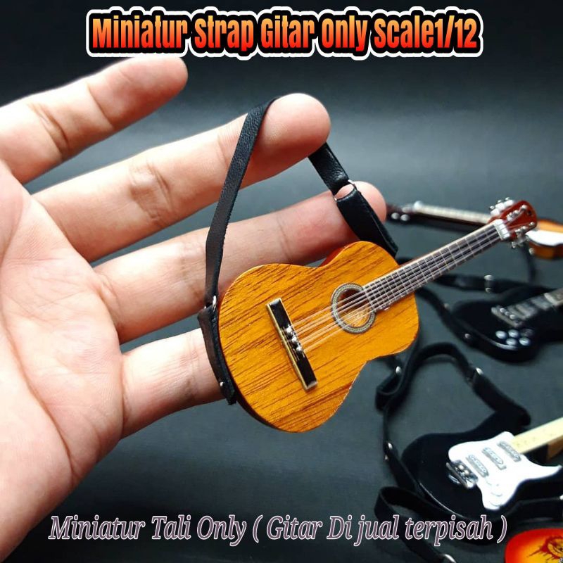 Miniature Guitar STRAP Or Small 1 12 Scale Guitar STRAP Mini STRAP ONLY Shopee Philippines