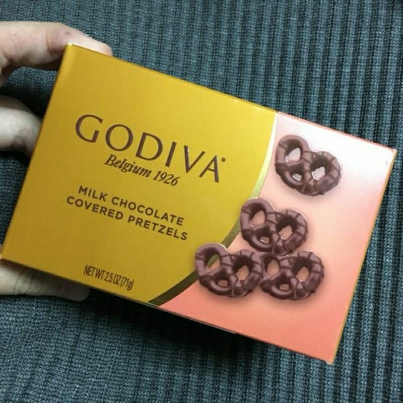 Godiva Milk Chocolate Covered Pretzels 71g | Shopee Philippines