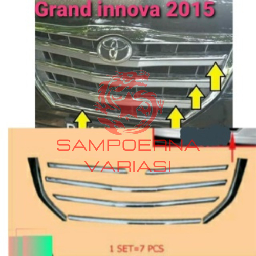 List of 2014-2015 TOYOTA GRAND INNOVA chrome grilles | Shopee Philippines