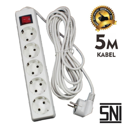 Sni Power Cable Plug 3/4/5 5 Meter Hole | Shopee Philippines