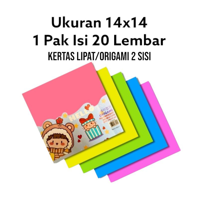 2 SIDED ORIGAMI FOLDING PAPER SIZE 14X14 | Shopee Philippines