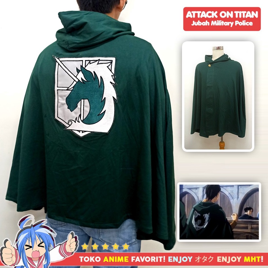 Best Jubah Attack On Titan AOT Shingeki no Kyojin SNK Military Police ...