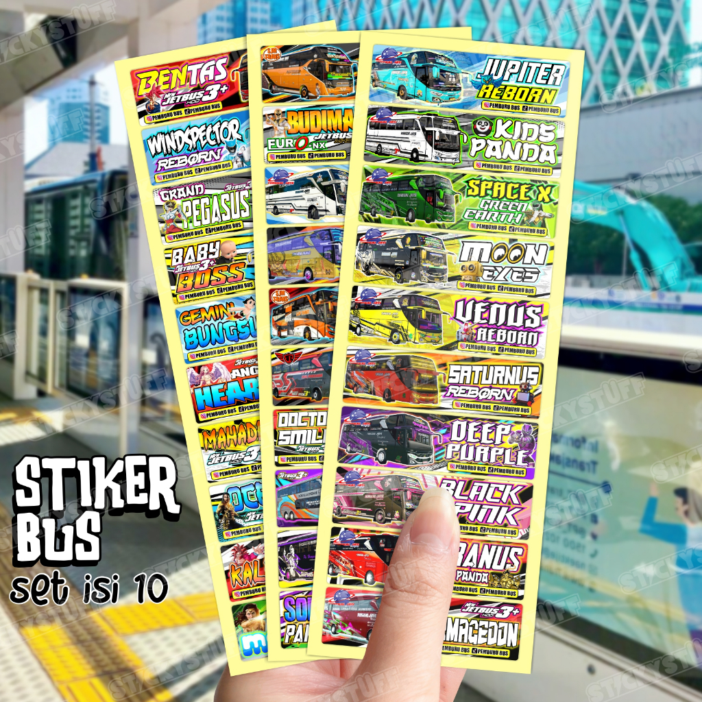 Basuri Bus Mania Sticker Set - Telolet Sticker | Shopee Philippines