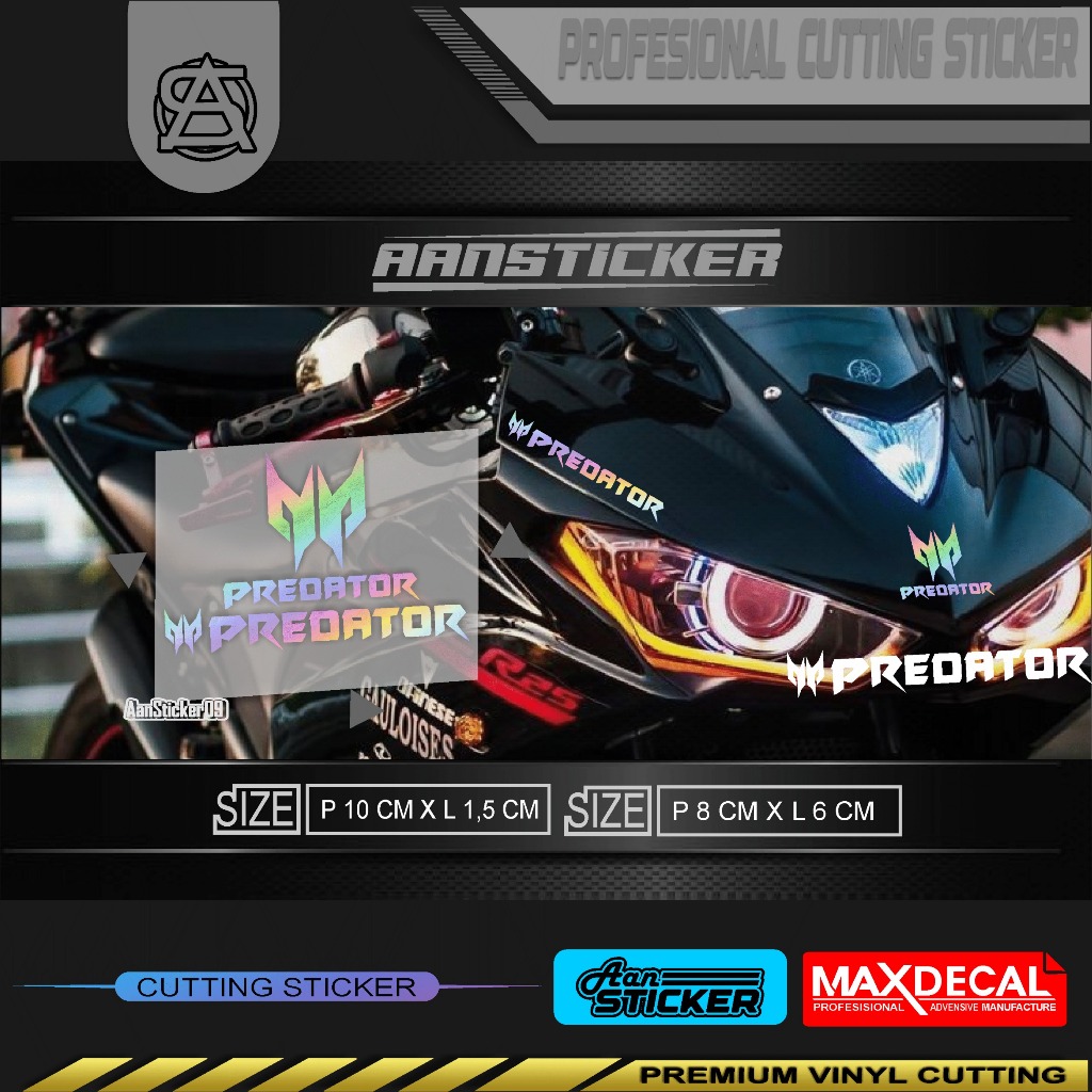 Predator STICKERS CONTAINS 2 PCS | Predator ACER CUTTING STICKER ...