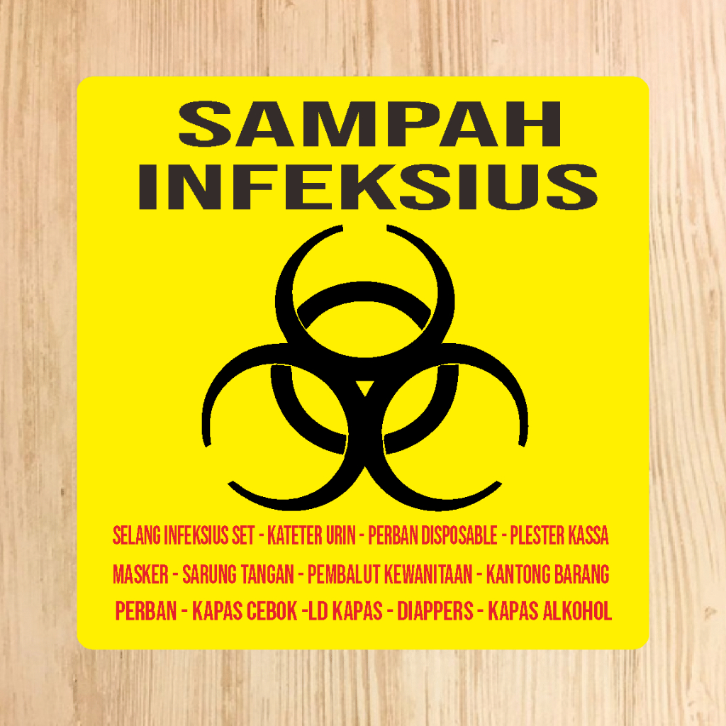 Various Stickers for Trash Cans | Infectious Stickers Non-Infectious ...