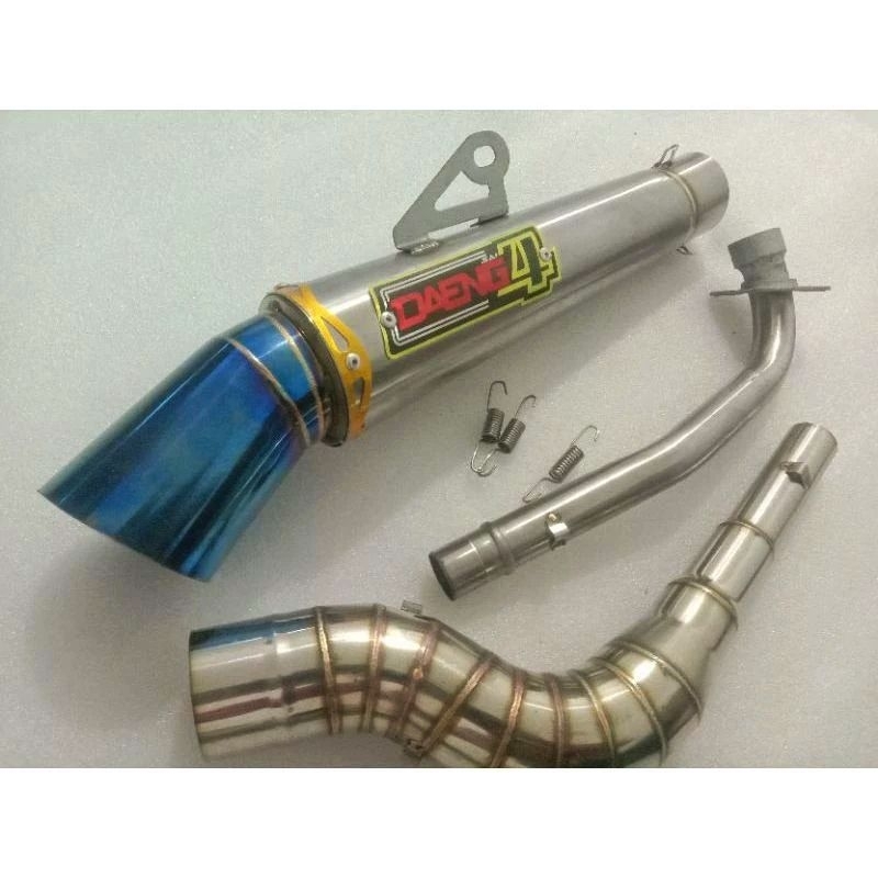 Daeng Sai4 Canister Conical Exhaust Open Spec 51mm For Wave 125 Wave 100110115 Xrm 125 Xrm 110 0980