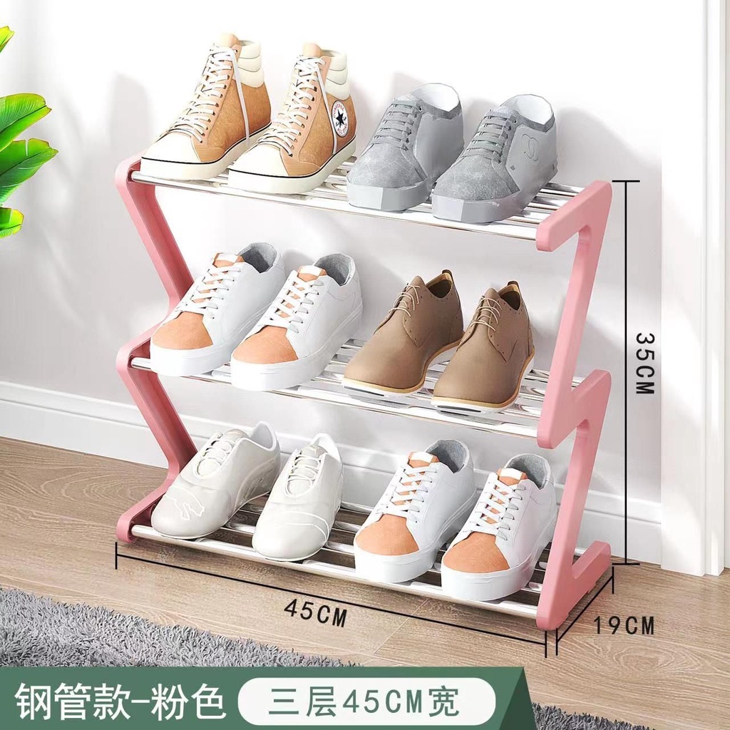 Zigzag Shoe RACK/ 3-tier SANDAL RACK/Z SHAPE SHOES RACK Multipurpose ...
