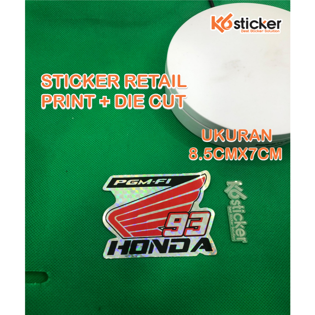 Honda 93 Retail Die Cut Printing Sticker | Shopee Philippines