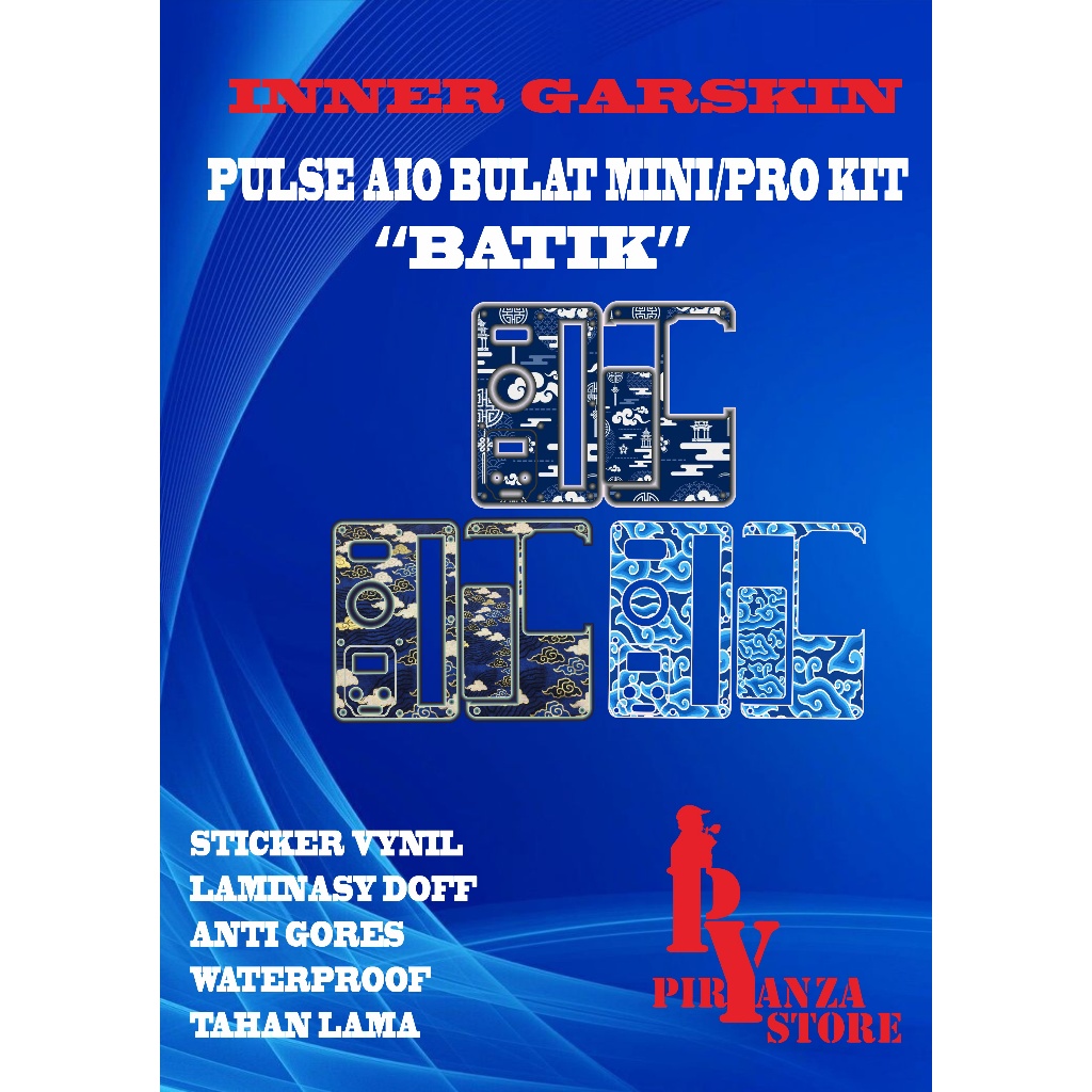 Inner Garskin Pulse Aio Mini Round Sticker Batik Edition -Piryanza ...