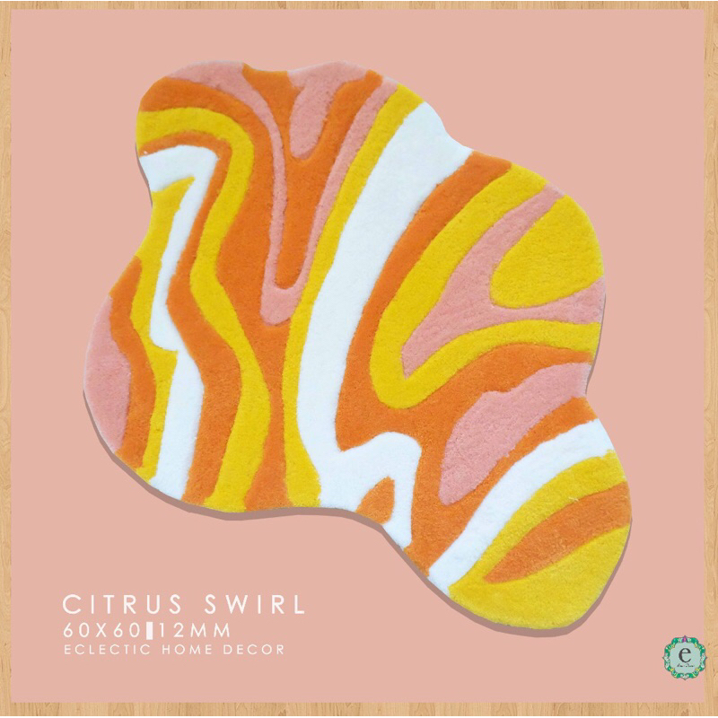 Citrus Swirl Rug 60x60 | Shopee Philippines