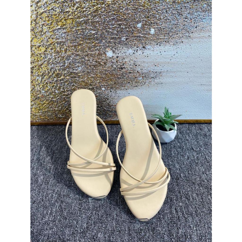 Emma Karin Heels bigzise 3cm heeled women s sandals 36 44 jumbo 3cm heeled women s sandals Shopee Philippines