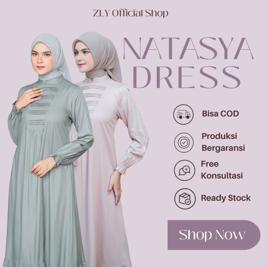 Soft, cool Gamis made of Premium Rayon Twill material | Simple and ...