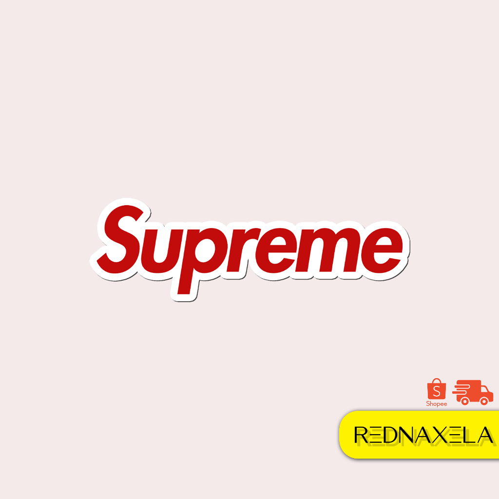 Supreme Vinyl Sticker Outdoor Luggage Sticker Waterproof Sticker ...