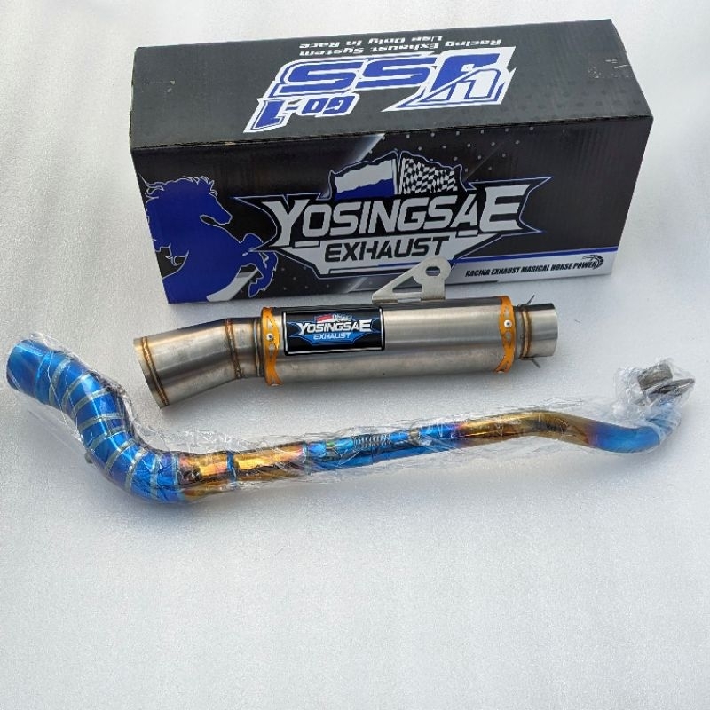 (C0D Please CHAT) YSS exhaust racing pipe 1 set canister 51mm plus Big ...