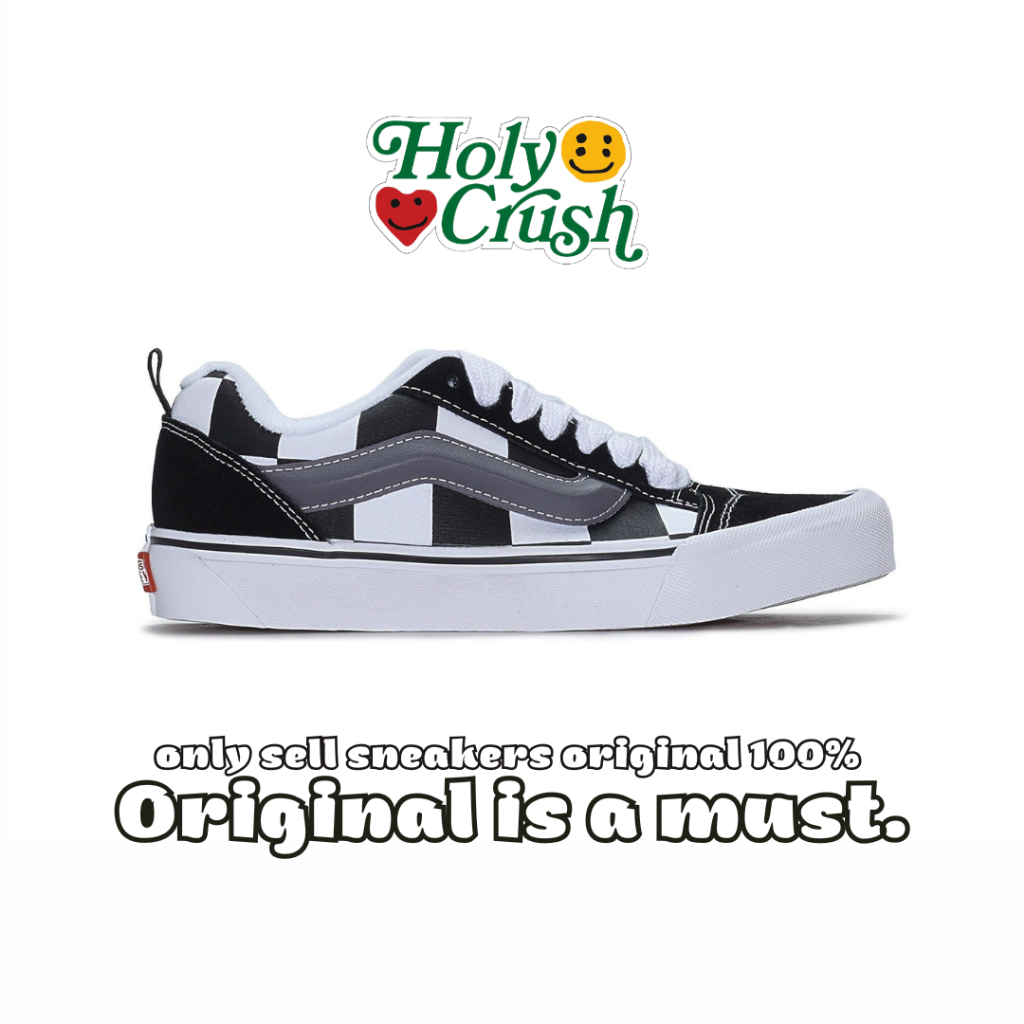 Vans KNU SKOOL Unisex's Sneakers Shoes - Mega Check Black-100% Original ...