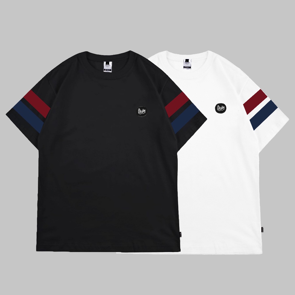 Otsky Men's T-shirt Small Logo Double Color Cotton 24s (N) | Shopee ...