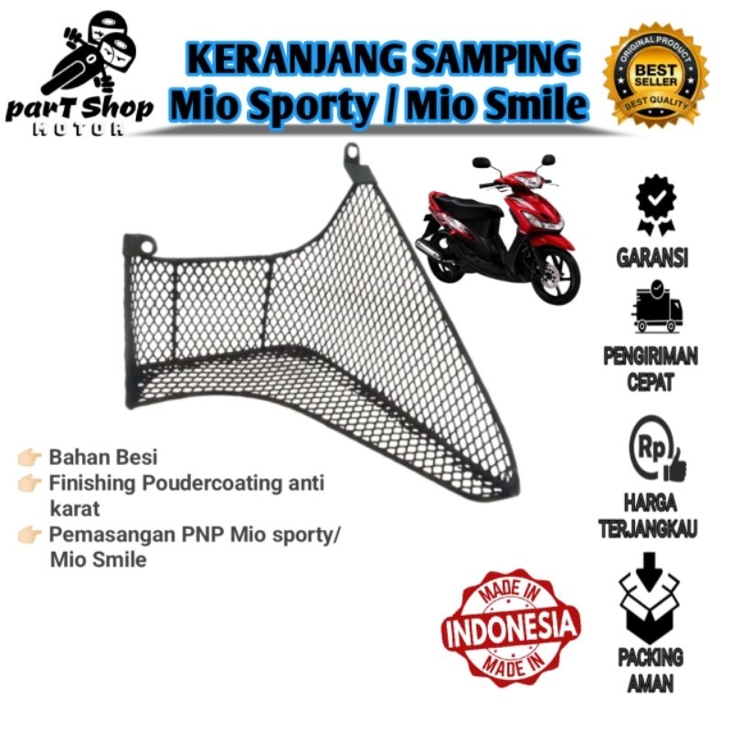 Dashboard Luggage Basket Rack Side Pocket for Yamaha Mio Sporty Smille ...