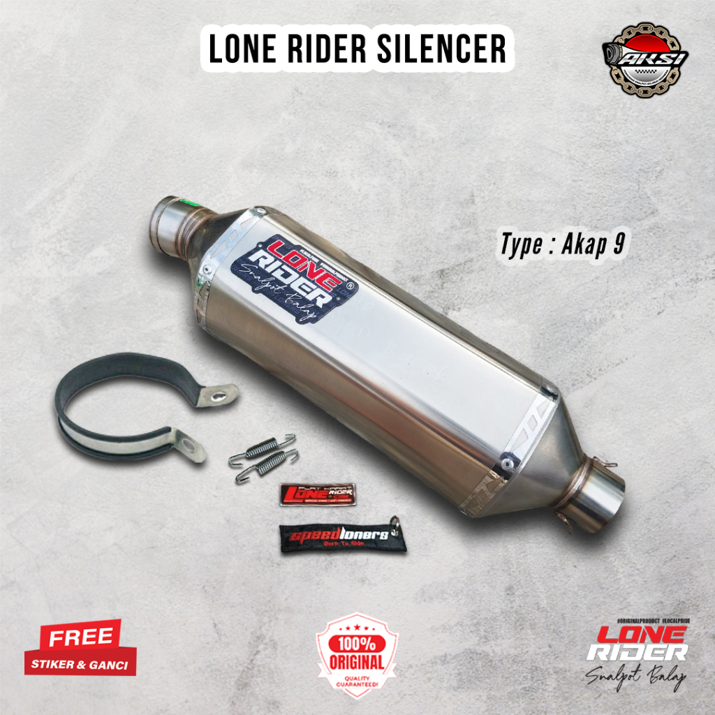 ORIGINAL LONE RIDER Silencer AKAP 9 - Lone Rider Racing Exhaust ...