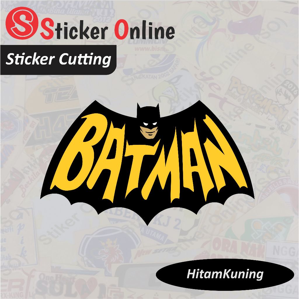 Batman sticker | Batman Motorcycle Car Logo Cutting Sticker | Shopee ...