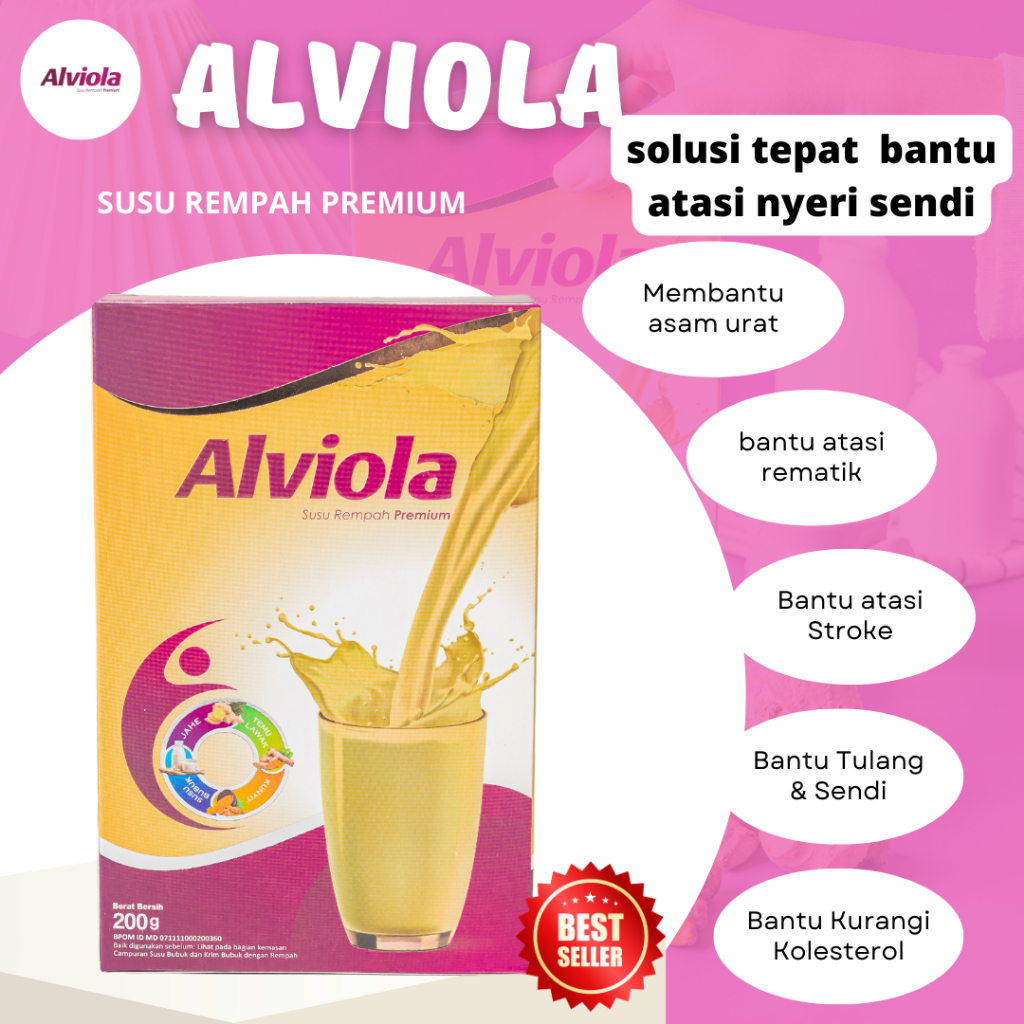 Alviola Premium Spice Milk Helps Overcome Joint Pain Cholesterol Gout 