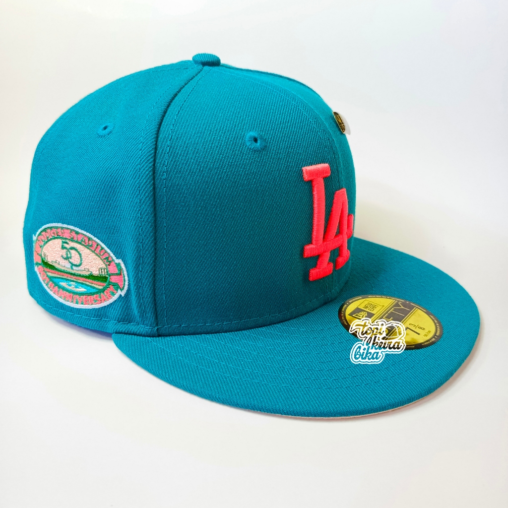 (No Suit 7 3/8) Hat ORIGINAL NEW ERA 59FIFTY MLB LA DODGERS 50TH ...