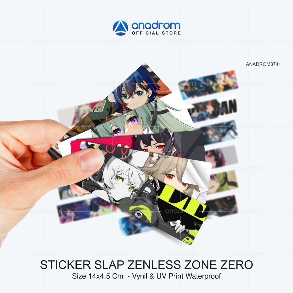 Zenless Zone Zero Slap Sticker | Zenless Zeone Zero Waterproof Slap