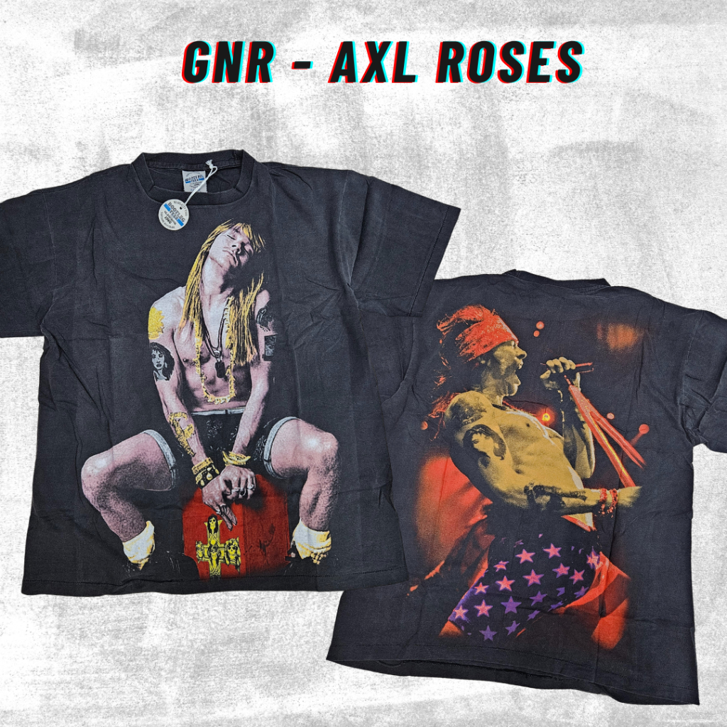 Tshirt Band AXL Roses Tag BootlegTees Bootleg Thailand | Shopee Philippines