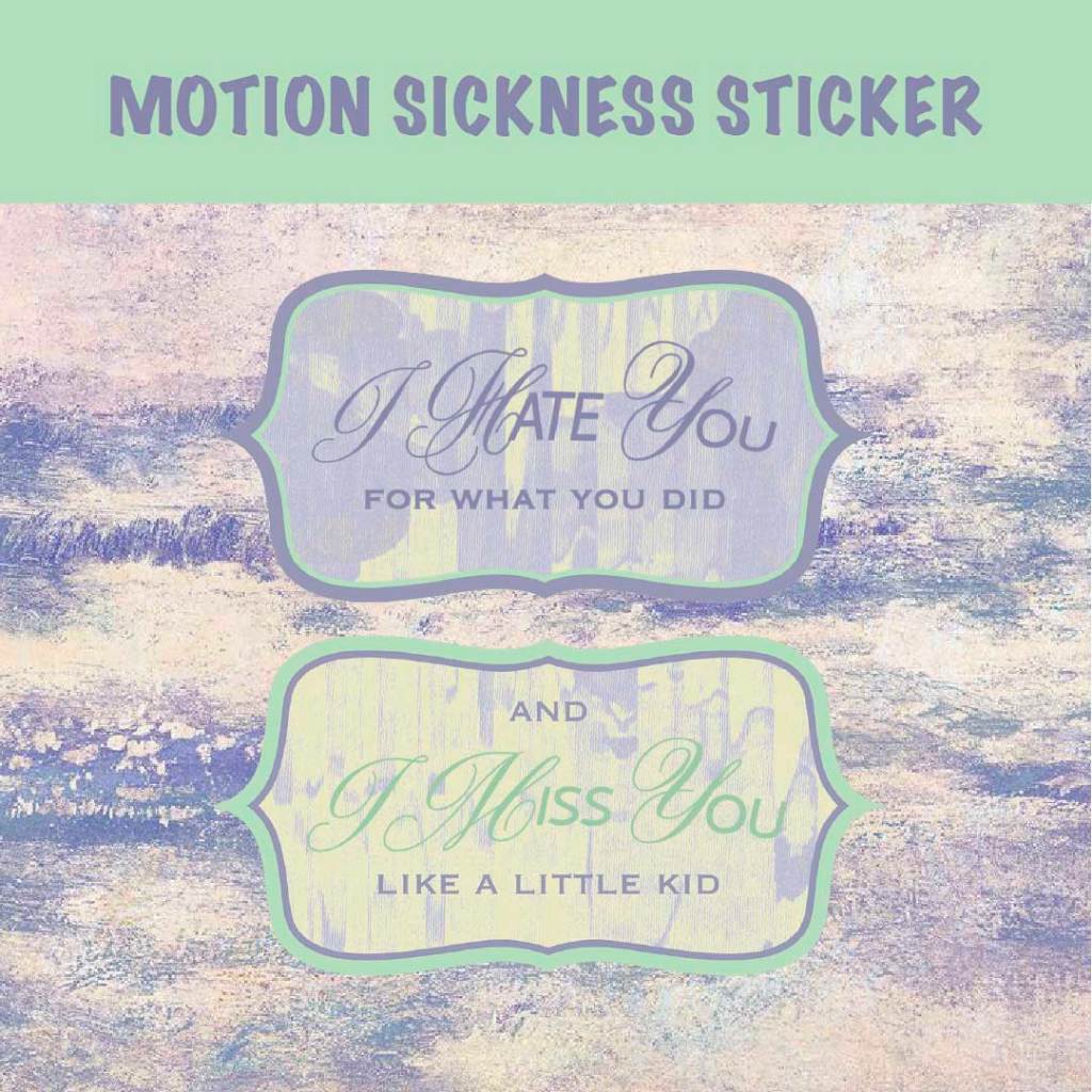 Motion Sickness Phoebe Bridgers Sticker (2 pcs) | Shopee Philippines
