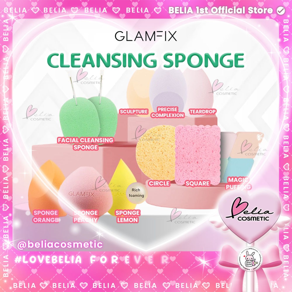 BELIA GLAMFIX Sponge Cellulose Cleansing | Facial Cleansing | Fabulous ...