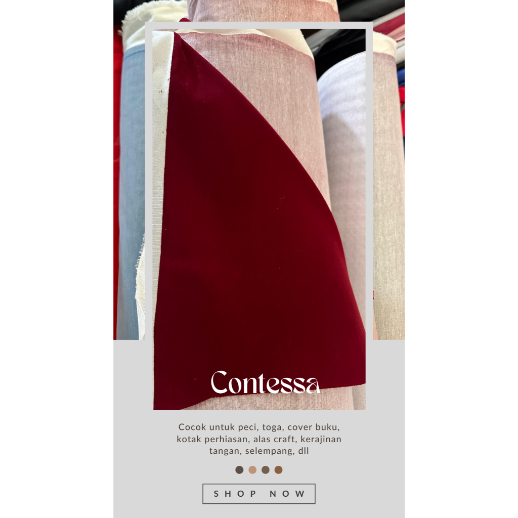 MERAH Purchase Roll of velvet fabric, contessa material, maroon red ...