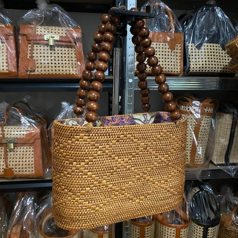 Tulip Bali Rattan Tote Wicker Bag main image 1