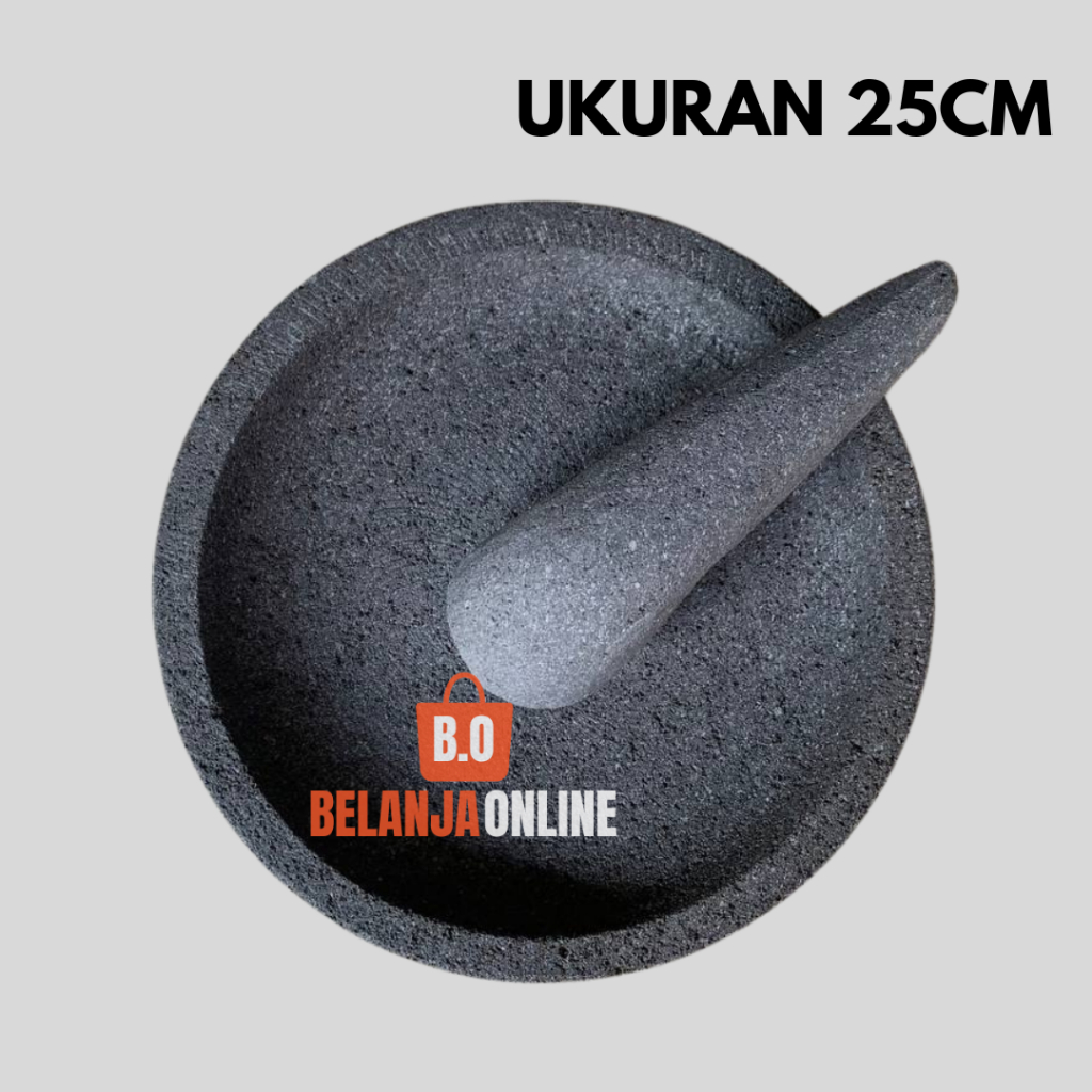 Genuine stone mortar, original mortar + munthu package, size 25cm ...
