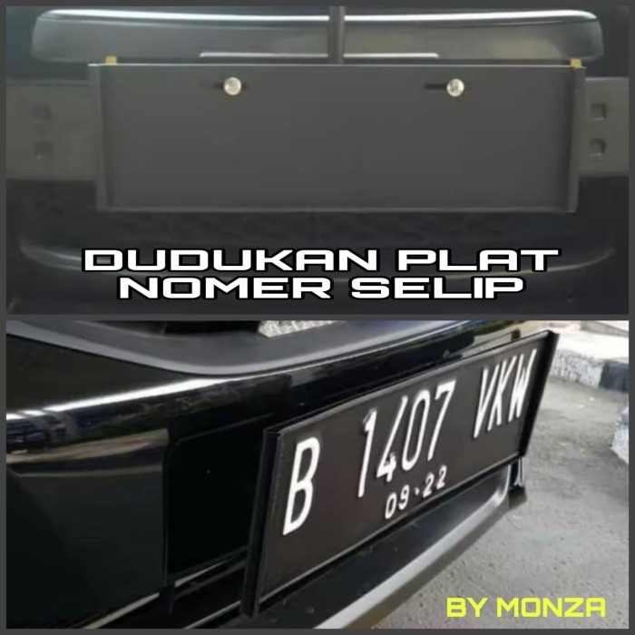 PAIR OF BLACK GENAP FLOOD SLIP MODEL CAR NUMBER PLATES | Shopee Philippines
