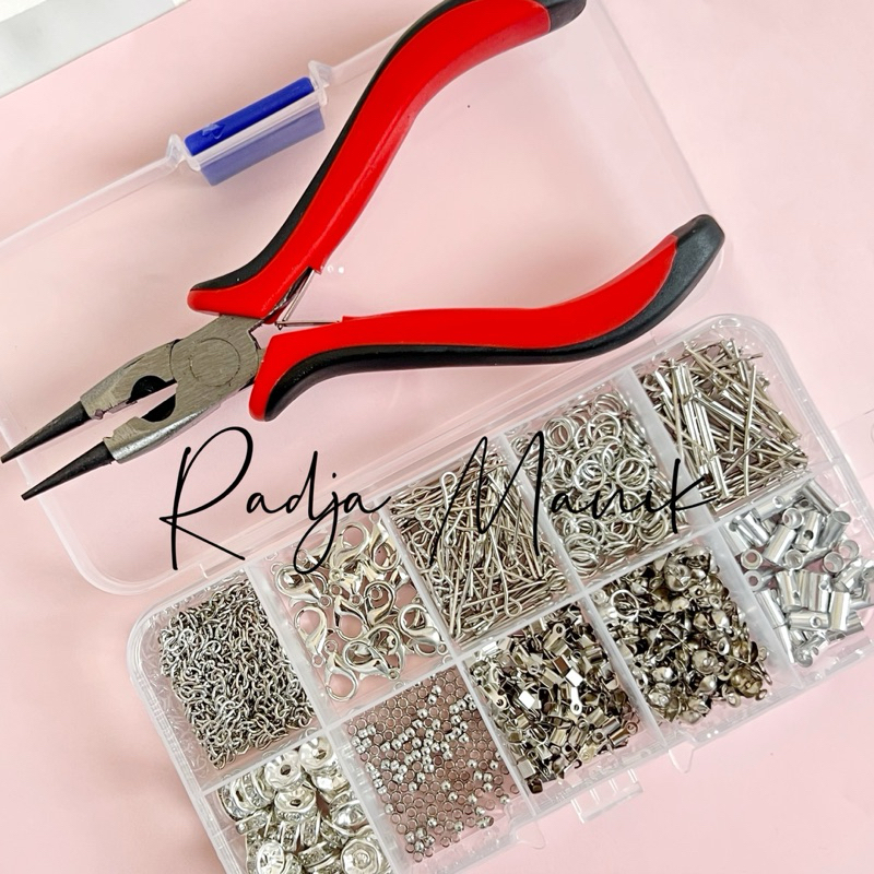 DIY Craft Materials Full Silver Stringing Package + 3-in-1 String ...