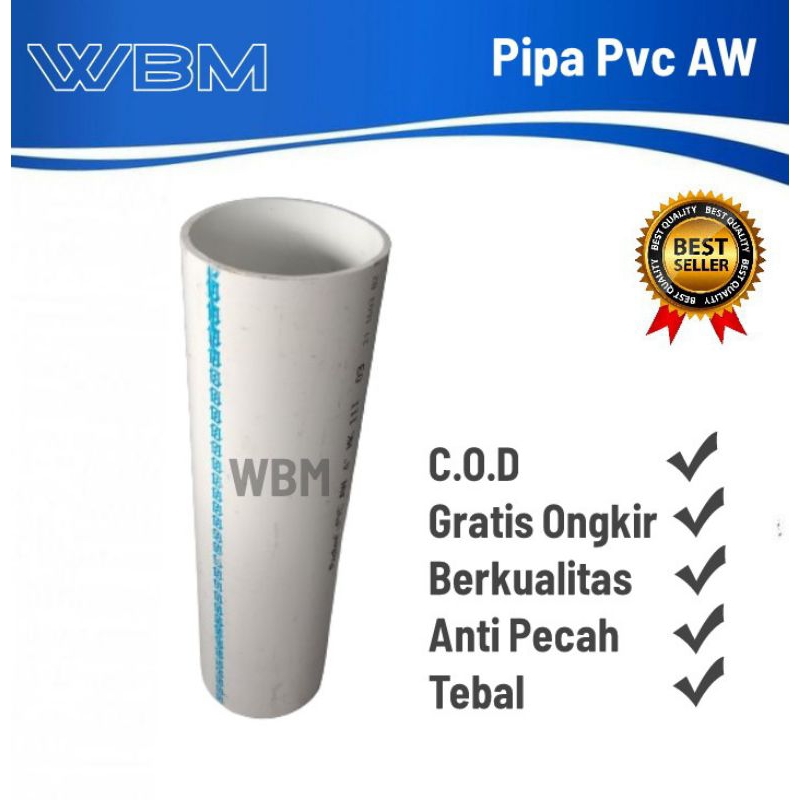 Pvc pipe 3 inches 80 cm AW thick | Shopee Philippines