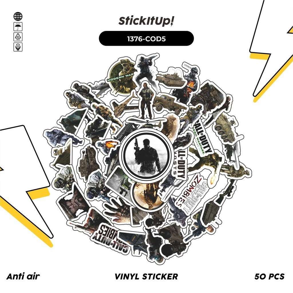 HP COD COD COD COD 100 Pcs Sticker Pack Call of Duty Series Game v5 ...