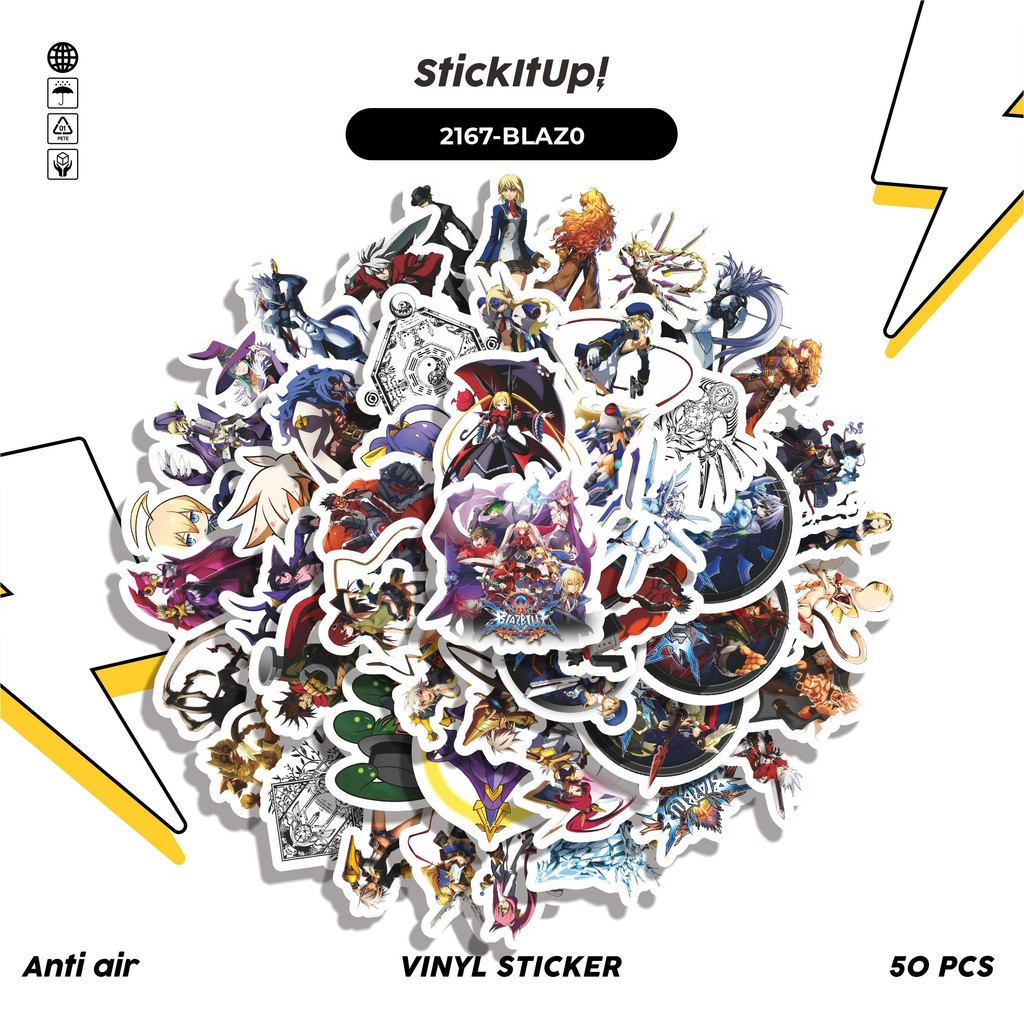 HP 50 Pcs Sticker Pack GAME SERIES BLAZBLUE CHARACTER MIX 10 Cute ...